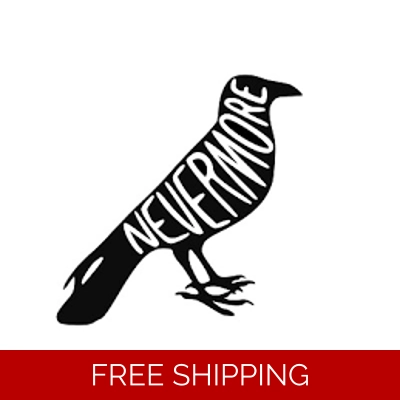 Raven nevermore bird Die Cut Vinyl Decal sticker